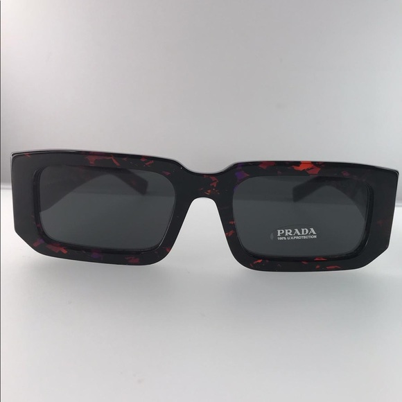 Authentic- New - PRADA 06YS 06V5S0 Abstract Orange Dark Grey - Picture 10 of 15